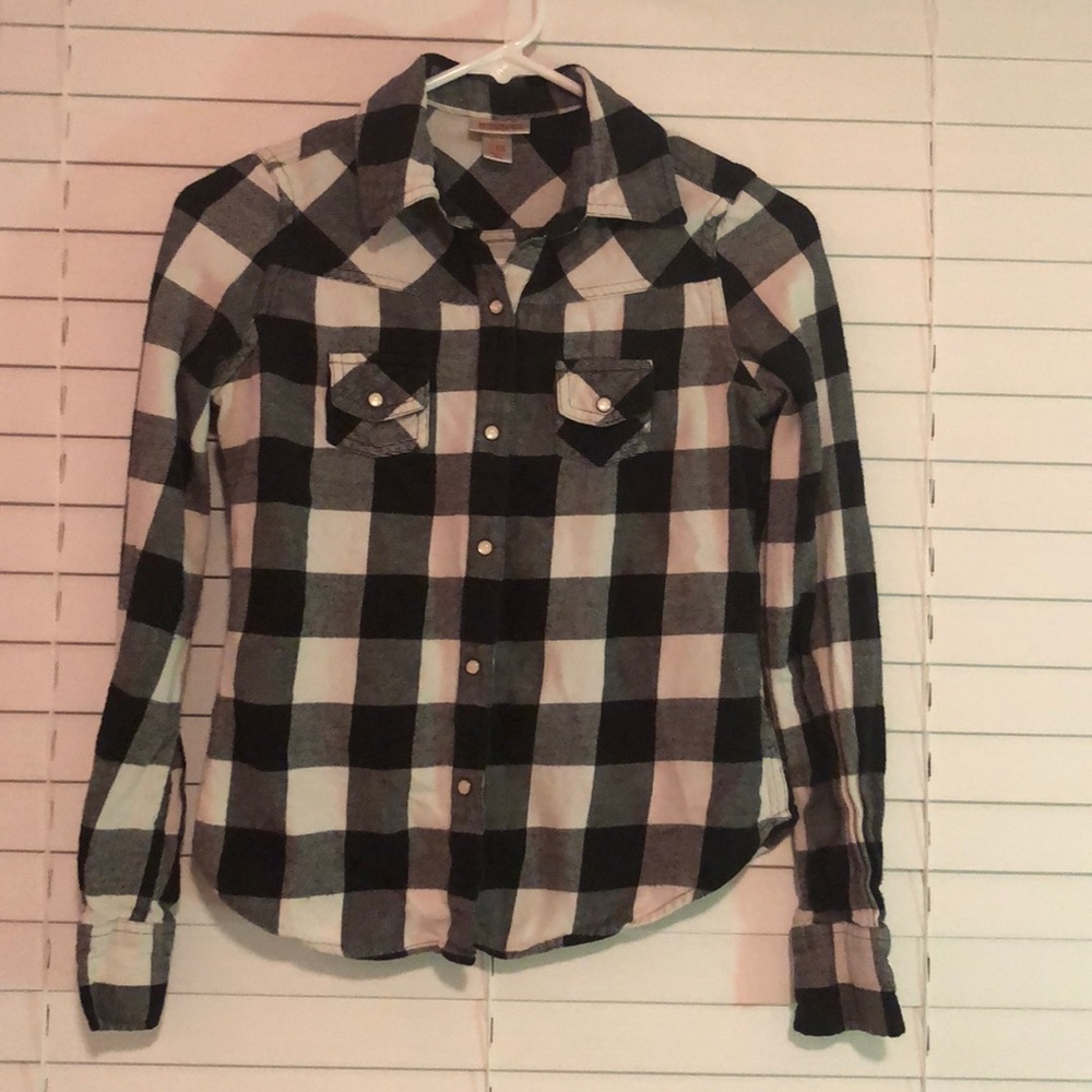 Black and white flannel